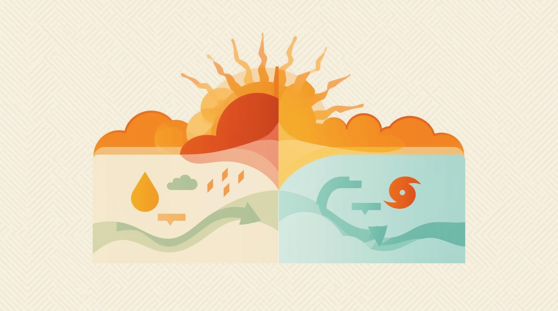 Infographic showing Titusville Florida summer heat humidity versus mild winter climate seasons